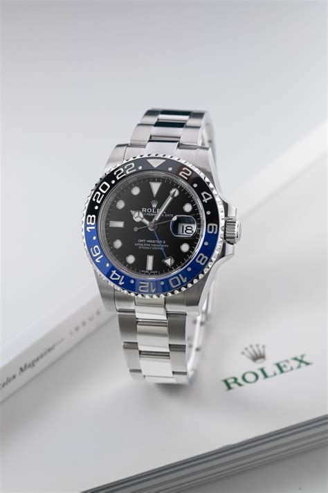 rolex gmt master blnr batman|used rolex batman for sale.